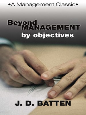 cover image of Beyond Management by Objectives